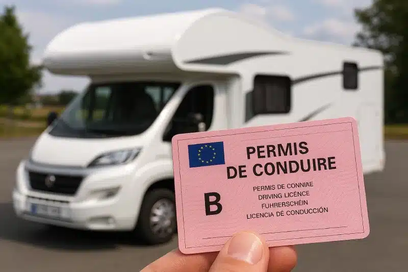 nouvelles règles permis B camping-car
