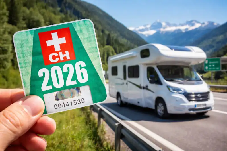 Vignette autoroute Suisse pour camping-car sur une route suisse